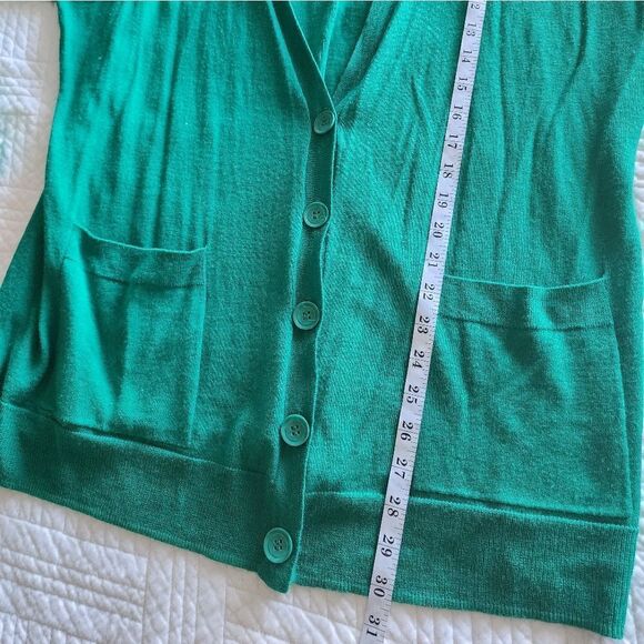 HALOGEN marino wool blend button front tunic style cardigan - Picture 7 of 10